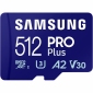 Карта памяти Samsung PRO Plus microSDXC 512GB C10 UHS-I U3 V30 A2 + SD адаптер (MB-MD512SA/EU) - фото 2 - Samsung Experience Store — брендовый интернет-магазин