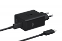 Сетевое зарядное устройство Samsung 50W Power Adapter Type-C Cable (EP-T5020XBEGEU) Black - фото 4 - Samsung Experience Store — брендовый интернет-магазин