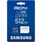 Карта памяти Samsung PRO Plus microSDXC 512GB C10 UHS-I U3 V30 A2 + SD адаптер (MB-MD512SA/EU) - фото 3 - Samsung Experience Store — брендовый интернет-магазин